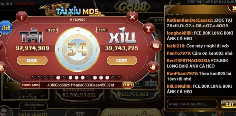 Sơ lược về game cược tài xỉu MD5 Ku777 